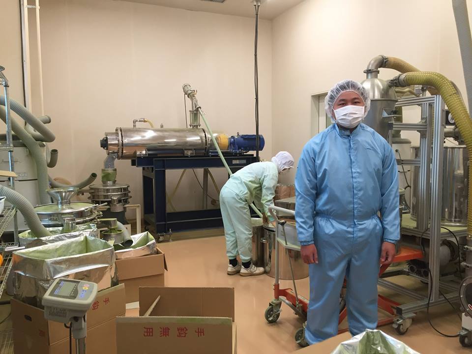 Dây chuyền sản xuất bột trà xanh matcha tại Nhật Bản