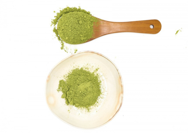 Làm thạch trà xanh tại nha