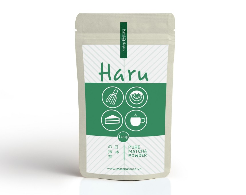 Bột trà xanh matcha haru 100g