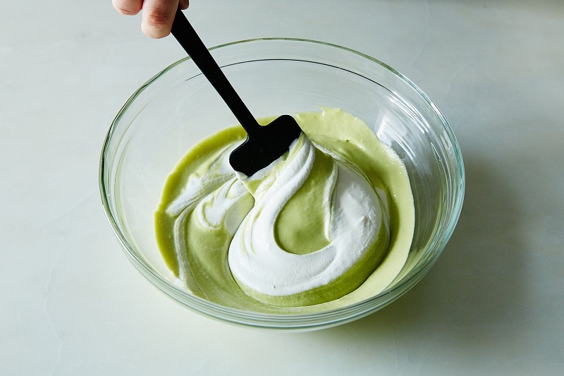 Sữa chua và matcha