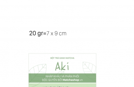 Thông tin tự công bố sản phẩm bột matcha Aki (GM30)
