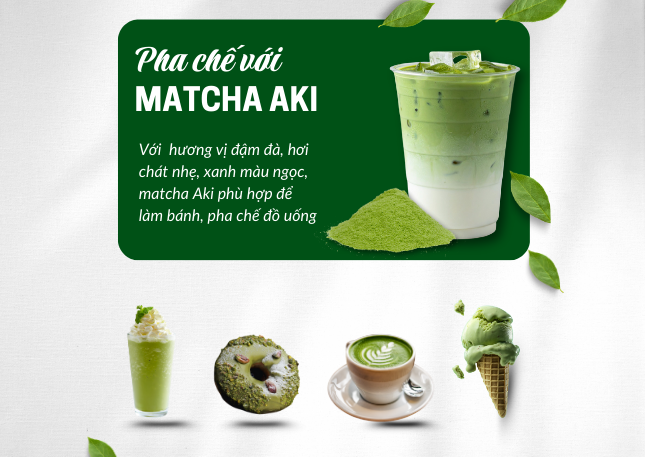 Bột trà xanh Matcha Aki 1kg