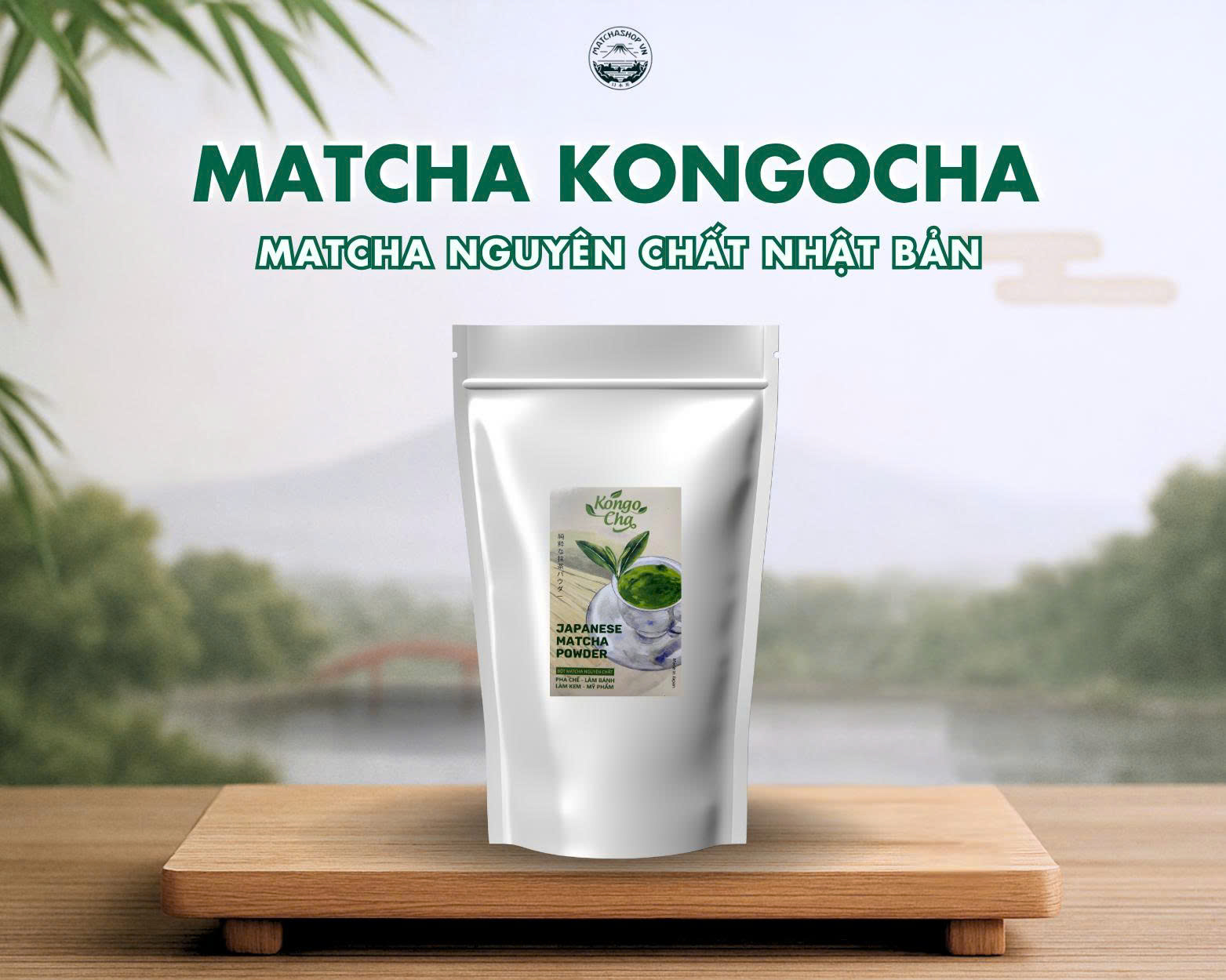 Bột trà xanh matcha Kongocha 500g