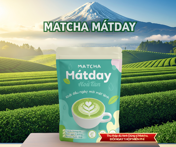 Trà Sữa Matcha Latte Hòa Tan Nhật Bản | Matcha Mátday Uống Liền, Tiện Lợi (Túi 162g)